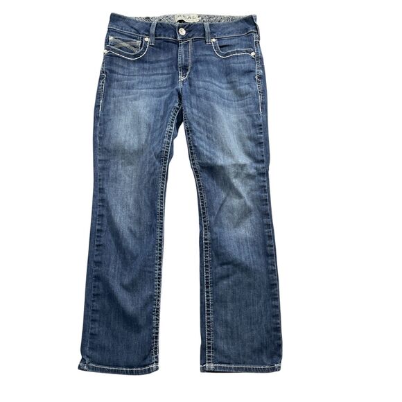 Ariat‎ 32S Real Denim Cotton Blend Straight Leg Jeans (loose thread) - Picture 5 of 7